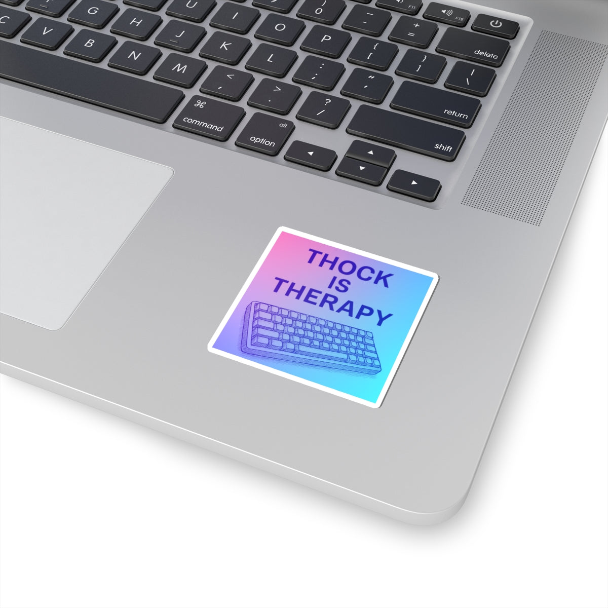 Thock Is Therapy – Gradient Keyboard Sticker