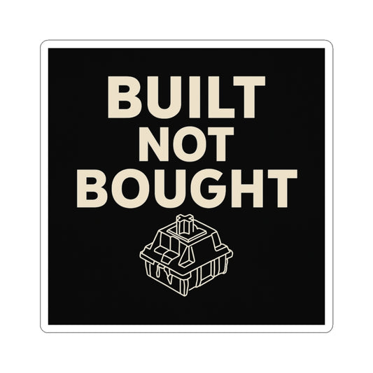Built Not Bought – Switch Outline Sticker