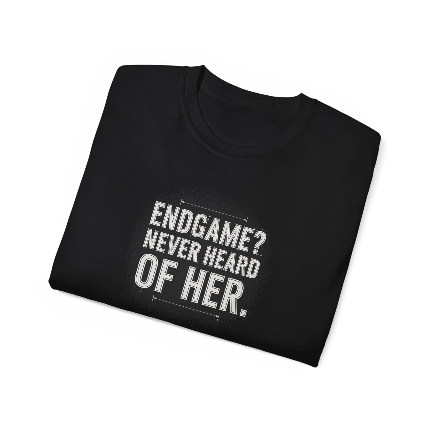 Endgame? Never Heard of Her – Keyboard T-Shirt